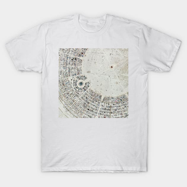 Burning Man festival, satellite image (C007/4823) T-Shirt by SciencePhoto